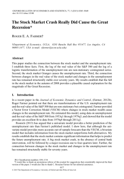 The Stock Market Crash Really Did Cause the Great