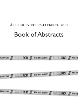 Book of abstracts