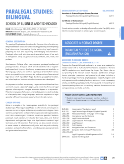 paralegal studies: bilingual