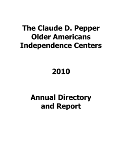 2010-2011 Pepper OAIC Annual Report
