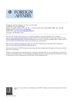 Reykjavik and Revelations: A Turn of the Tide?