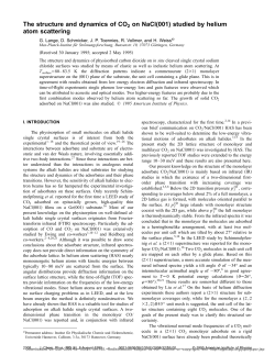 The structure and dynamics of CO 2 on NaCl[001] studied by helium