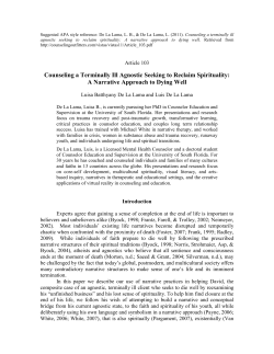 Counseling a Terminally Ill Agnostic Seeking to Reclaim