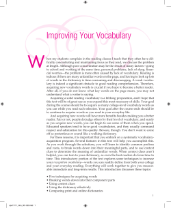 Improving Your Vocabulary - McGraw Hill Higher Education