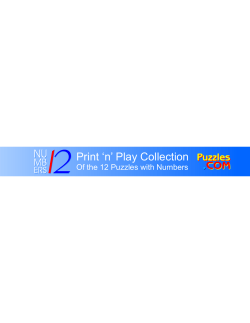 Numbers 12 - new PDF Print `n` Play