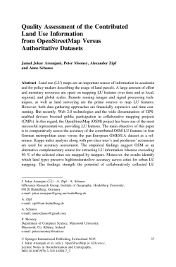 Quality Assessment of the Contributed Land Use Information from