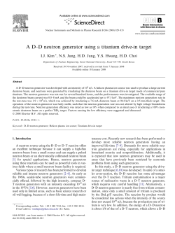 A D&ndash;D neutron generator using a titanium drive