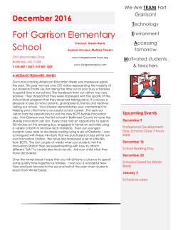 December 2016 - Fort Garrison Elementary