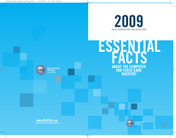 Essential Facts About the Computer and Video Game Industry