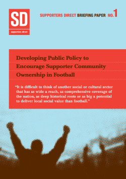 Developing Public Policy to Encourage