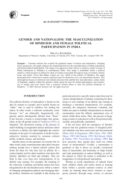 gender and nationalism