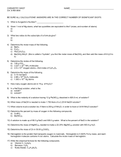 ch. 6 review be sure all calculations` answers are in the correc