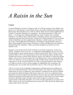A Raisin in the Sun - rnirumala