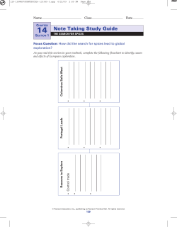 Note Taking Study Guide