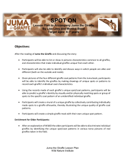 SPOT ON - Juma the Giraffe