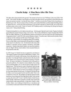 Charlie Kulp: A Man Born After His Time