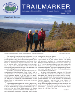 January 2017 - Adirondack Mountain Club