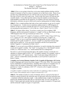An Introduction to Nuclear Power and a Grand Tour of the Nuclear