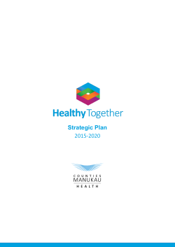 Healthy Together Strategic Plan 2015-2020