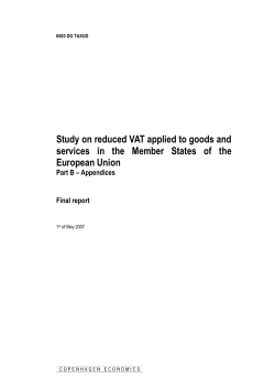 Appendices - European Commission