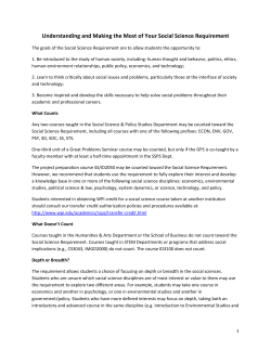 Social Science Requirement