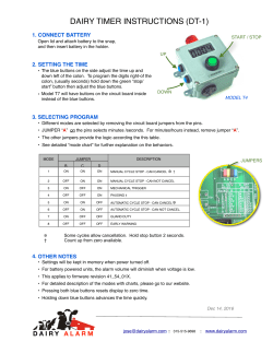 Instructions - Timer