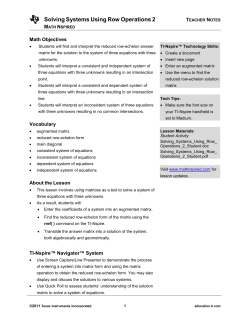 Teacher Notes PDF - TI Education