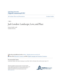 Jack London: Landscape, Love, and Place