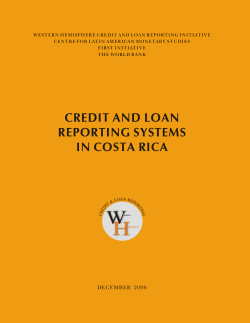 credit and loan reporting systems in costa rica