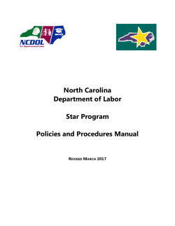 STAR Policies and Procedures Manual
