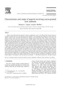 Characteristics and origin of peperite involving coarse