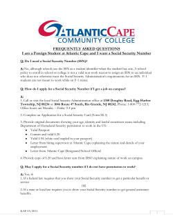 I am a foreign student and I want a Social Security Number