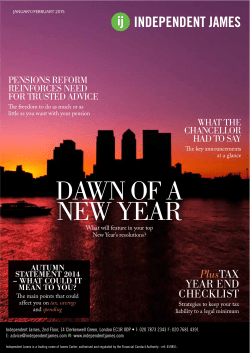DAWN OF A NEW YEAR - Independent James