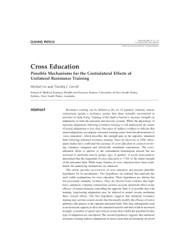 Cross Education