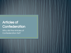 Articles of Confederation
