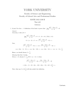 Test 3 - York University