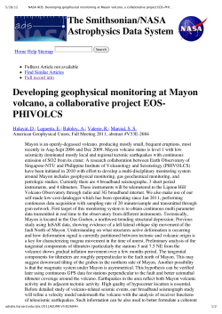 Developing geophysical monitoring at Mayon volcano, a