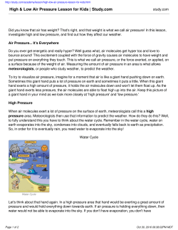 Air Pressure Article