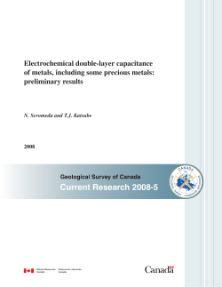 Electrochemical double-layer capacitance of metals, including some