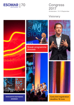 Congress 2017 Programme