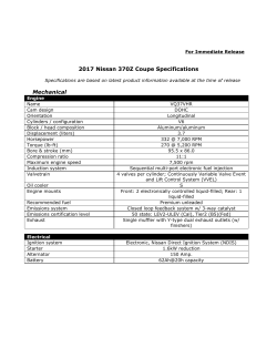 2017 Nissan 370Z Coupe Specs 6-16