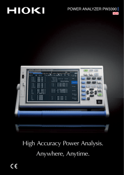 POWER ANALYZER PW3390