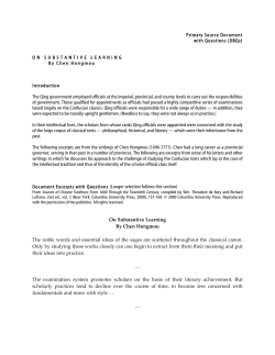 On Substantive Learning - Asia for Educators