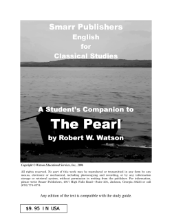 the pearl - Smarr Publishers