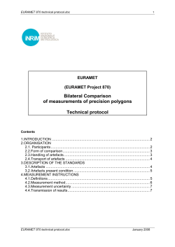 Bilateral Comparison of measurements of precision polygons