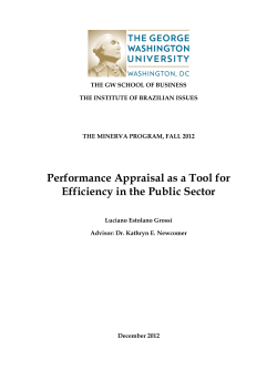 Performance Appraisal as a Tool for Efficiency
