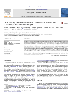 Understanding spatial differences in African elephant