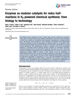 Enzymes as modular catalysts for redox half