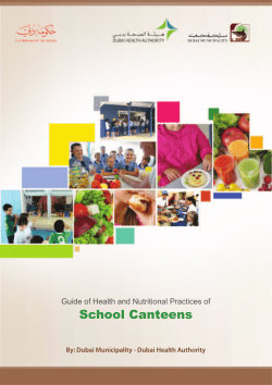 Guide of Health and Nutritional Practices of School Canteens
