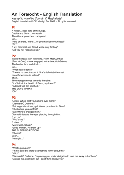An T&oacute;ra&iacute;ocht - English Translation